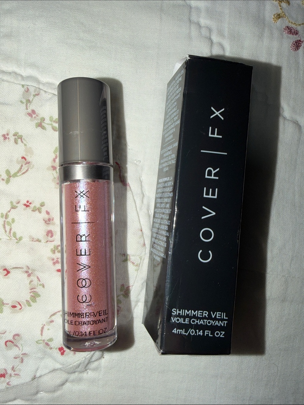 COVER FX Shimmer Veil Liquid Eyeshadow - Rose Gold Pink